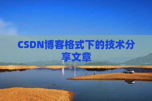 CSDN博客格式下的技术分享文章